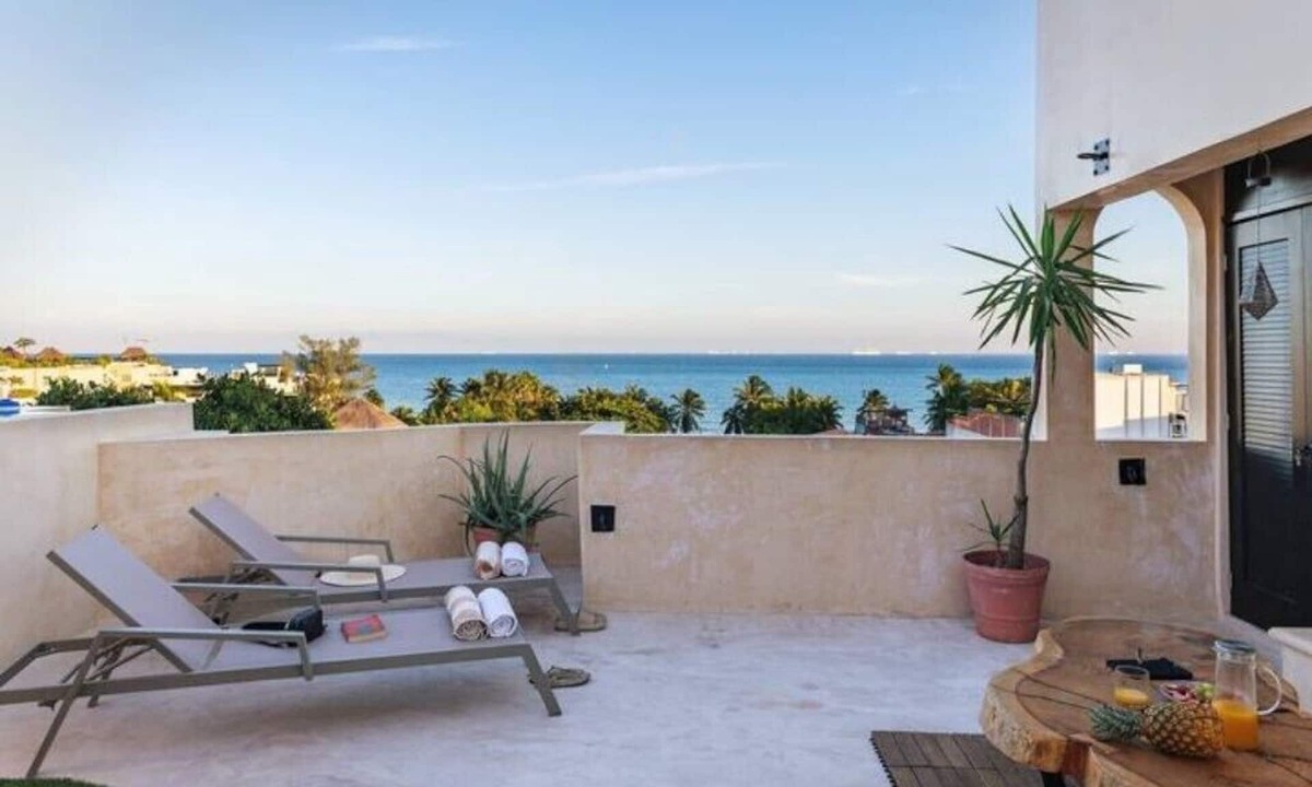 Puerto Juarez Apartment | Breathtaking PH 5thAV ocean view private pool roof