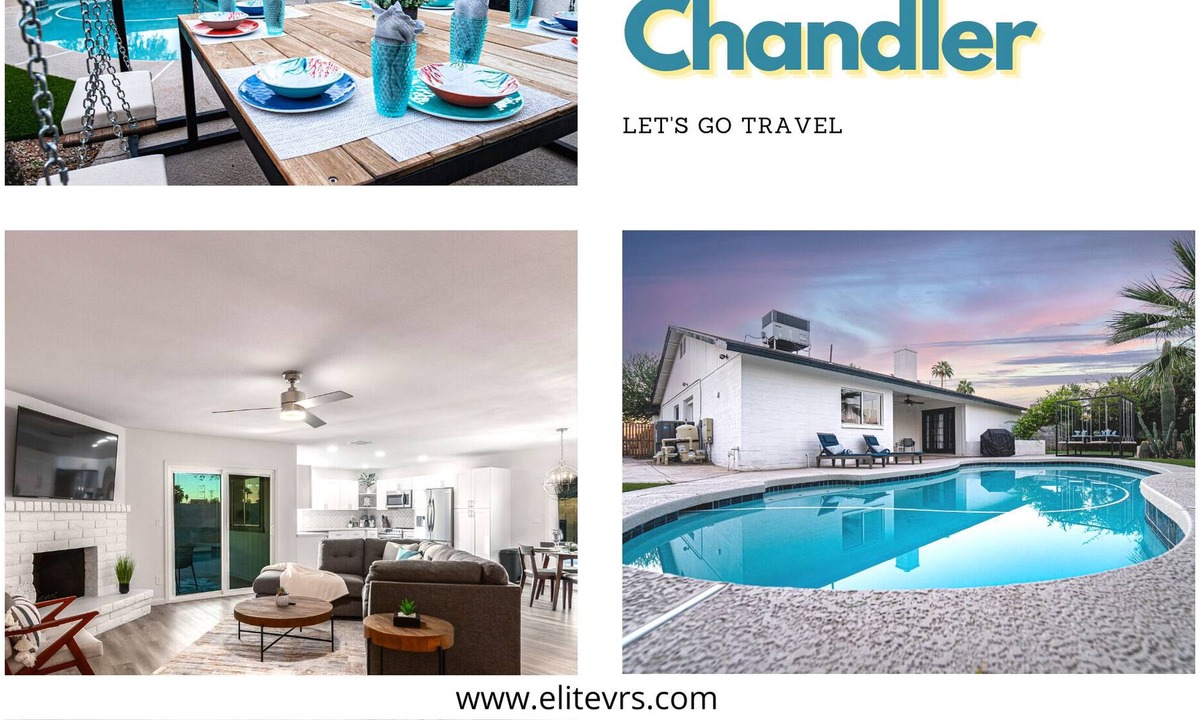 Chandler House | Chandler Heated Pool! Fun Backyard! 2 King Rooms!