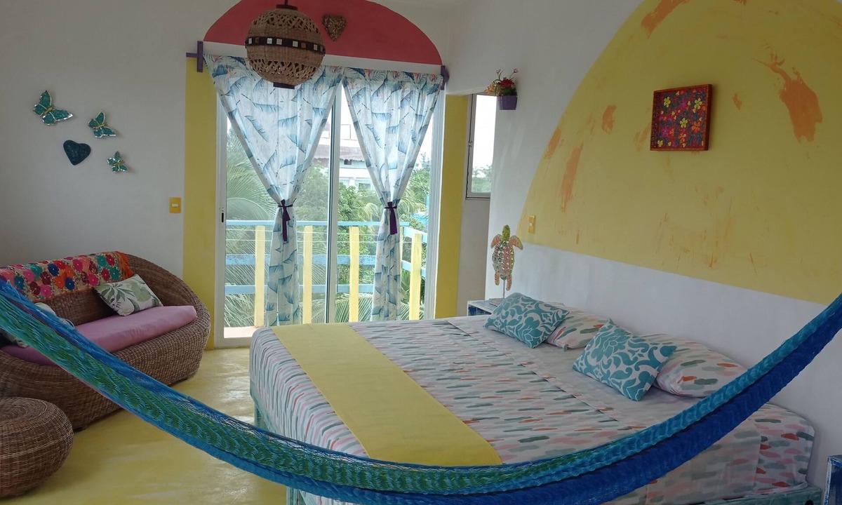 Isla Holbox House | Colorful room very close to the beach. Only one lot behind the best beach | 2