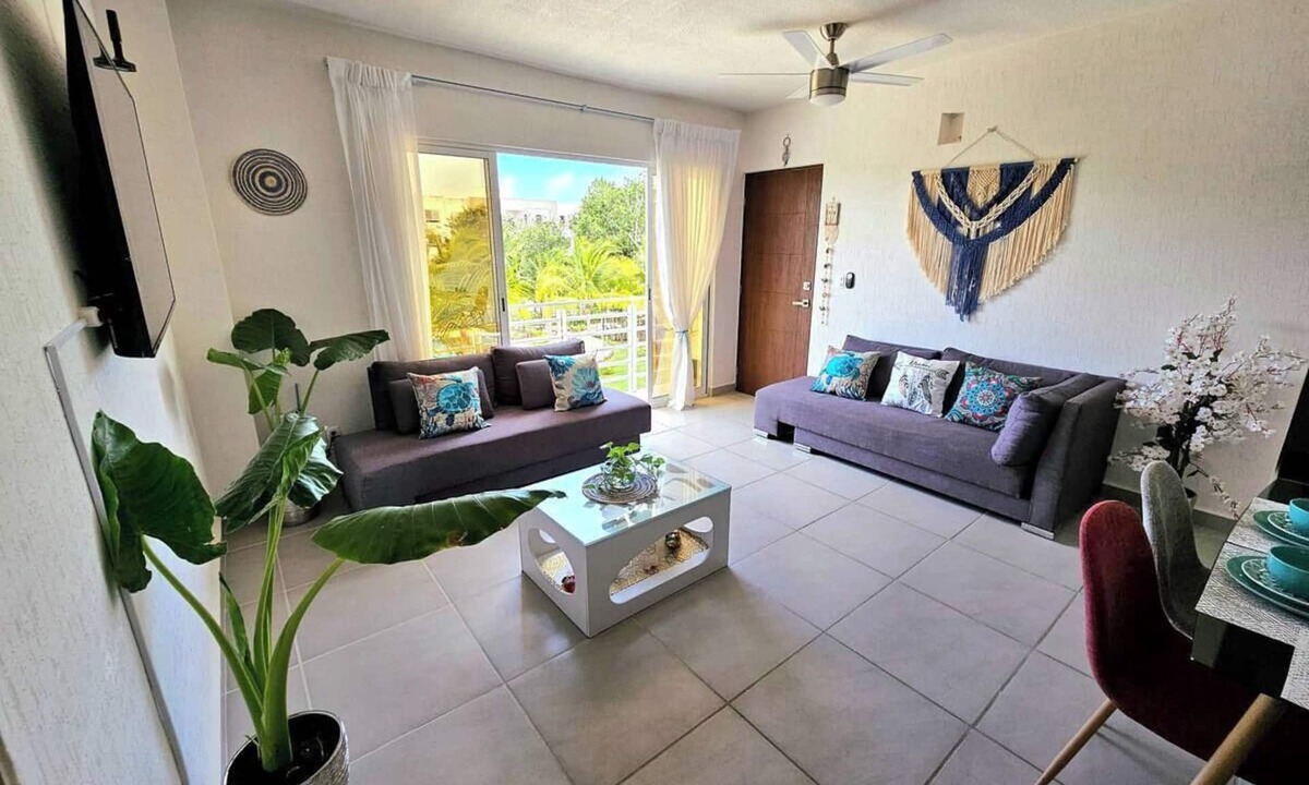 Puerto Juarez Apartment | Dept. Bohemian in front of the pool, luxury amenities