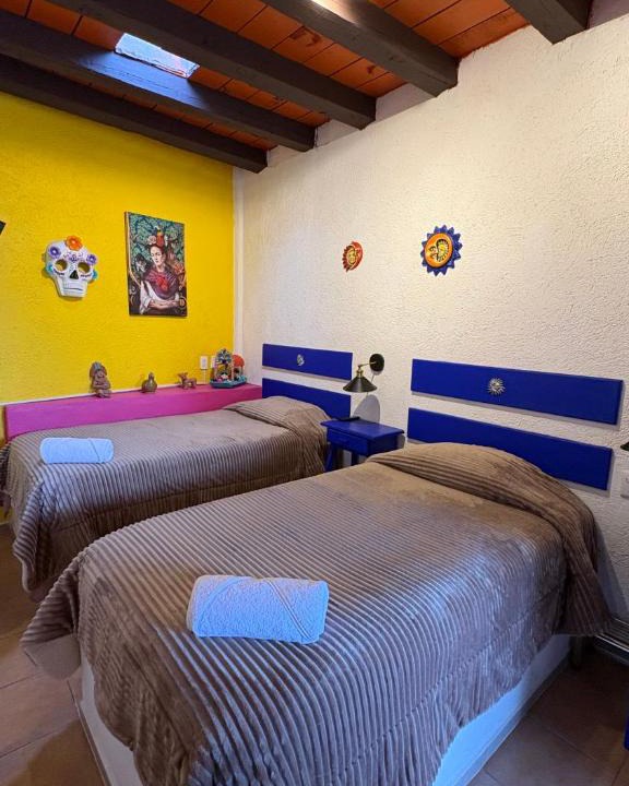 San Sebastian Xolalpa Apartment | Frida, Beautiful room in Finca Doña Mary