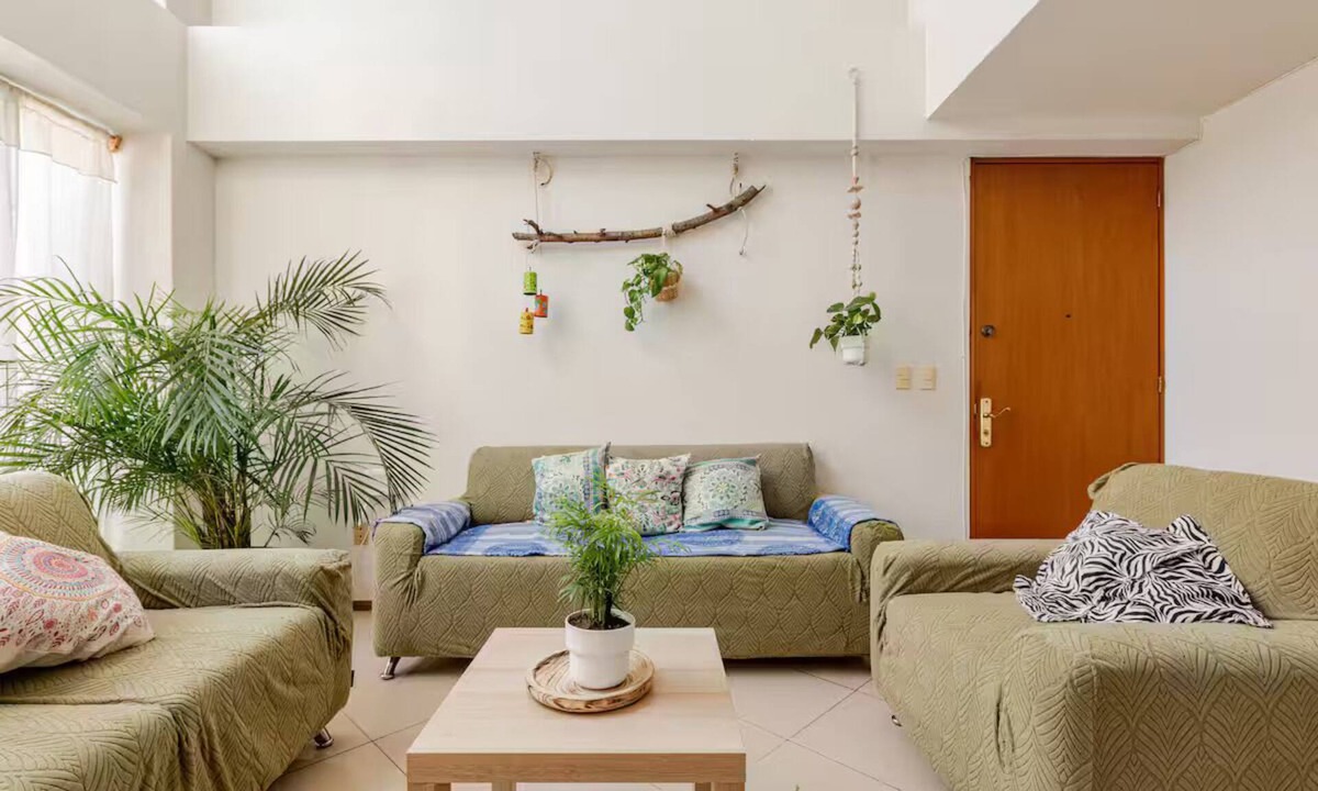 Benito Juarez Apartment | LOlive Sunny PH. 3 min WTC. 8px/4BD/3BT/8 beds.