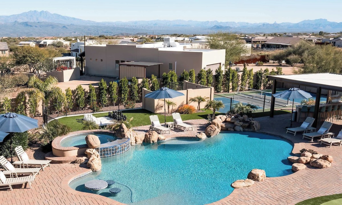 Rio Verde Foothills House | Scottsdale Rose Sleeps 40 Pool Pickleball Rooftop