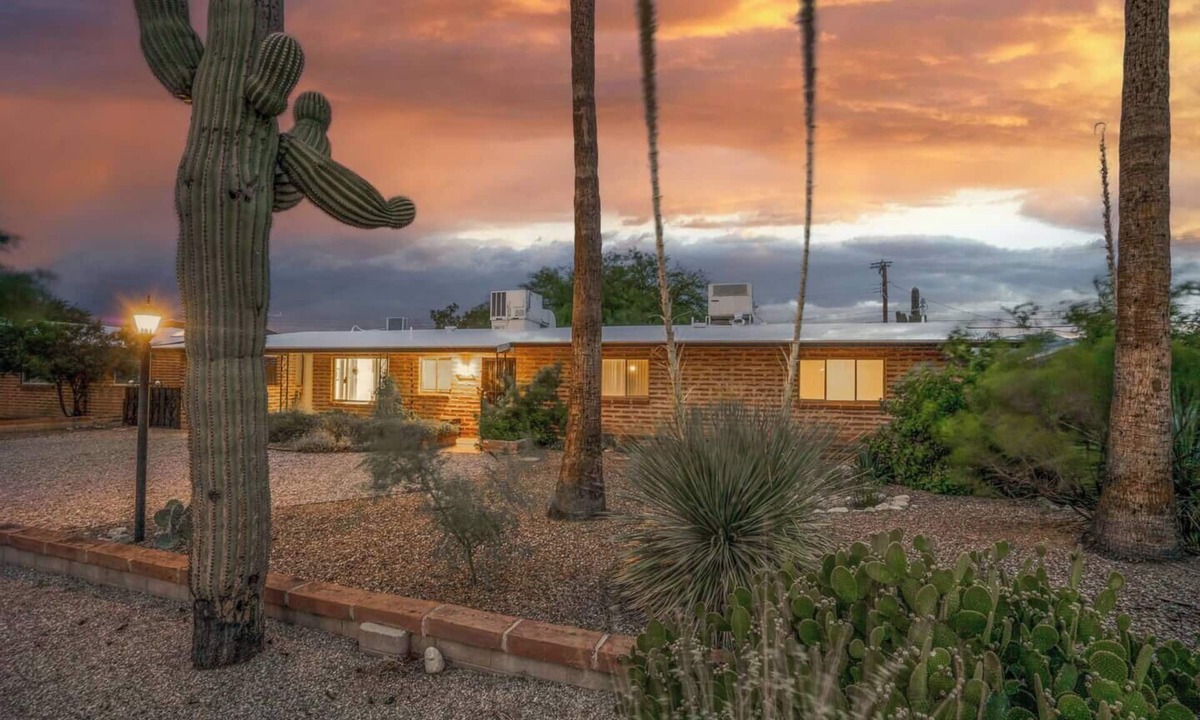 Tucson House | Serene 3BR retreat with Catalina Mountain views, shaded gazebo, BBQ grill & dog-friendly backyard.