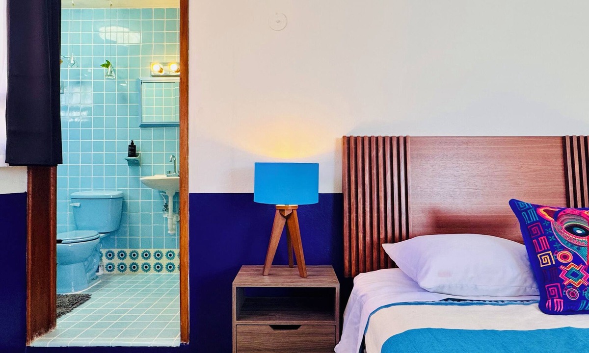 Centro Bed & Breakfast | Tropical Mid-Century Modern B&B in Merida's Centro, Azul