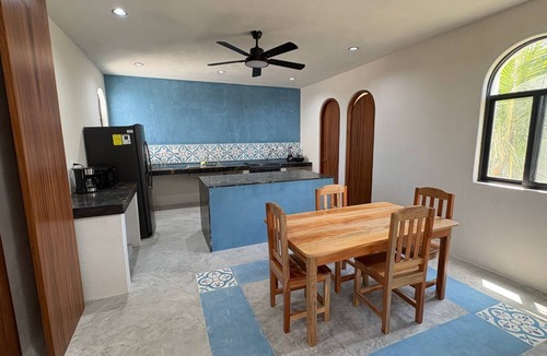 El Cuyo Apartment | 1-bedroom penthouse with AC, pool, close to the beach and town in El Cuyo