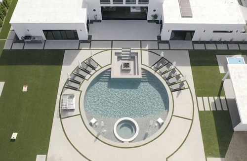 Racquet Club West House | 7,000 Sq Ft Luxury Oasis - Spa Lounge & Airstream