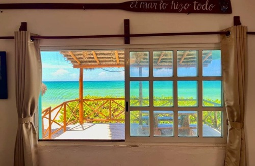 Chuburna Puerto House | Beachfront House w/Private Terrace Bar & Kayak