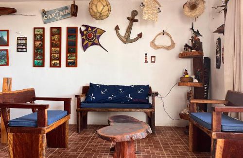 Chuburna Puerto House | Beachfront House with Terrace & Bar, AC, 6 Max