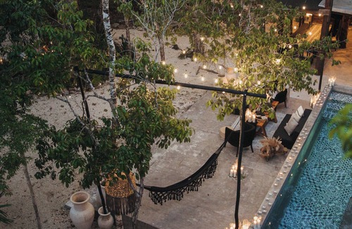 Leona Vicario House | Casa Tattva | Designer jungle villa with a pool and fire pit