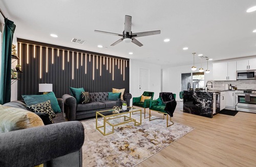 New Papago Parkway House | Celebrate Together w/Speakeasy, Pool & Hot Tub, Games + Bar - Near Old Town