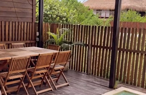 Isla Holbox House | Eco‑Chic Wood 3BR Casa with Pool & Rooftop views