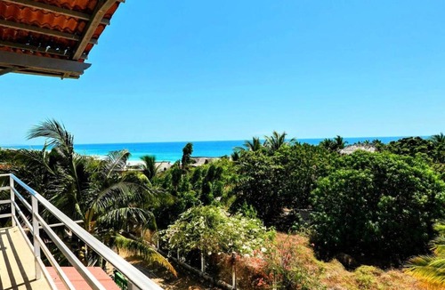 Santa Maria Tonameca Apartment | Ocean View 2BR Casita with Rooftop Terrace in Oaxaca