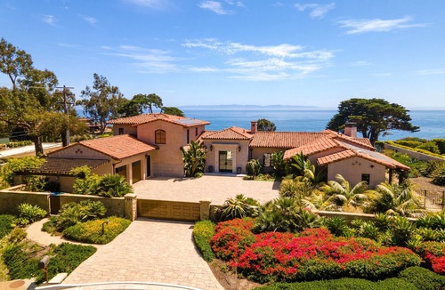 Campanil Villa | Oceanfront Island View Gated Santa Barbara Villa