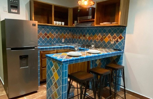 Emiliano Zapata Apartment | Private balcony A/C Down town Terrace/Pool WiFi Apt#2