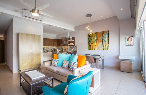 Emiliano Zapata Condo | Romantic Zone 1BR | Walk to Beach + Balcony Views
