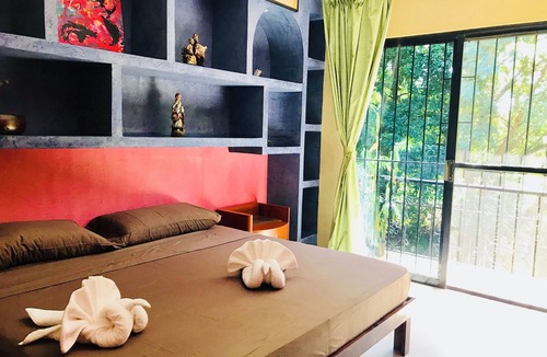 Playacar Villa | Room-sunset Double Room in Stunning Vill