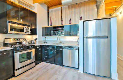 The Villas Condo | Santana Row Penthouse. Sleeps 5, 4 beds. 2 bedroom, 2 bath. Faces the Row