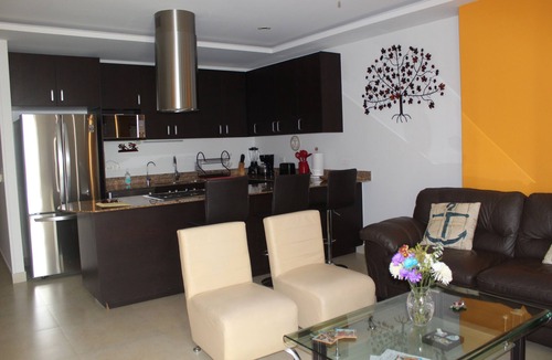 Emiliano Zapata Condo | The Park 203 Luxury Condo Master suite - Guest -2 Bath ~1 minute walk to Beach