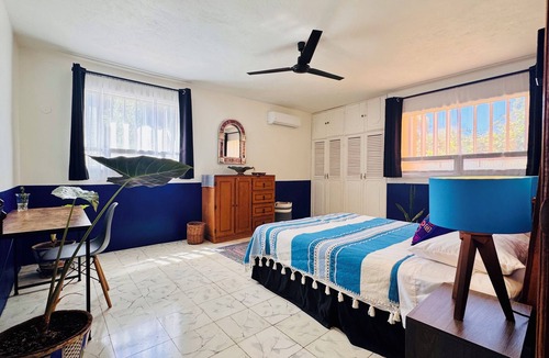 Centro Bed & Breakfast | Tropical Mid-Century Modern B&B in Merida's Centro, Azul