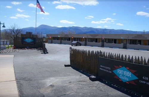 Camp Verde Cabin | Two Queen Suite 105 in Fort Verde Suites