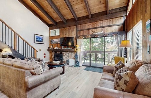 South Lake Tahoe Condo | Your next vacation getaway is less than 200 steps to a private beach on the lake