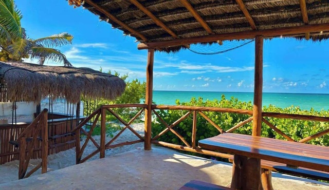 Beachfront House w/Private Terrace Bar & Kayak