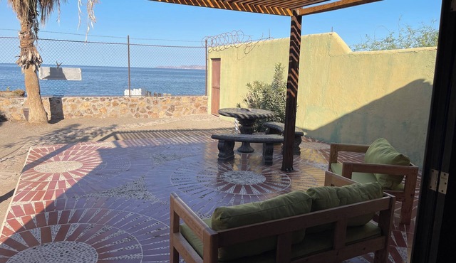 Charming 2-bedroom house in Loreto on the beach, just steps from the water.