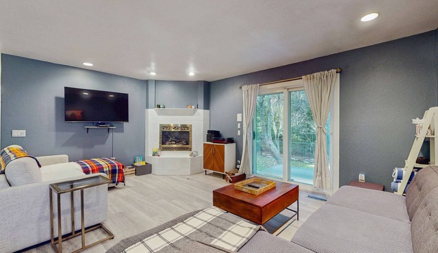 Dog-Friendly Home with Hot Tub, Lovely Backyard Meadow, Walk to Shops & Restaurants