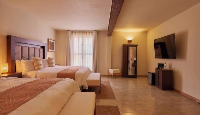 Elegant Double King Room in Oaxaca's Historic Center
