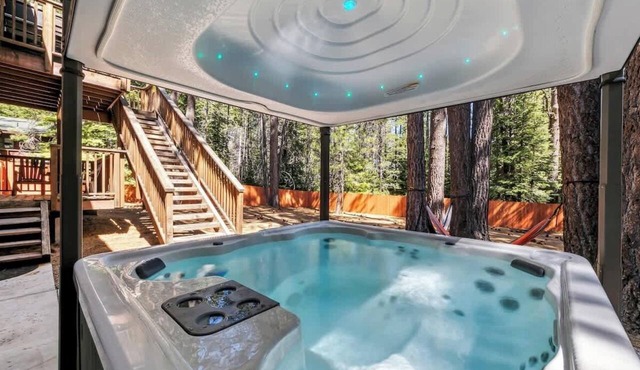 Family Cabin with Hot Tub, Game Room, and Fenced