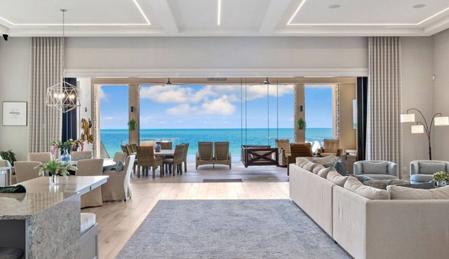 Luxe Beachfront Mansion | Private Pool, Theater + Game Room in Bonita Springs