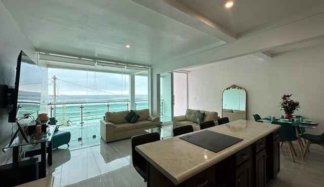 Ocean Front View Beach House 3-bedroom with WiFi in Playas de Rosarito and more.