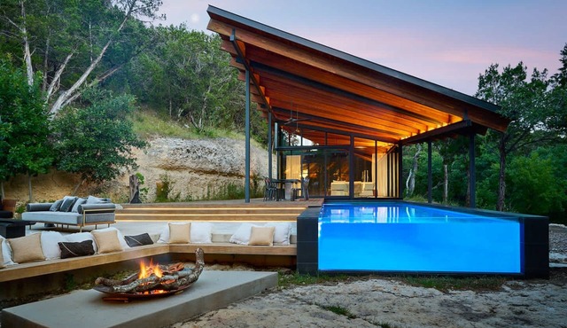 Private Architectural Estate & Pool on 10 Acres in Austin