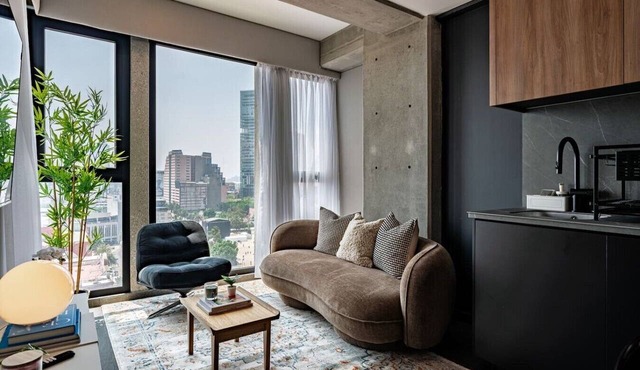 Stay Together: 3 Apts, Rooftop & Gym Near Reforma