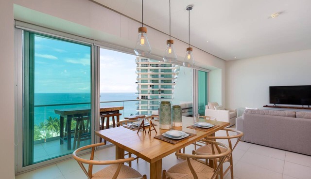 Stunning beachfront condo with AMAZING views! 2 Bedroom+den, 3 Bathrooms