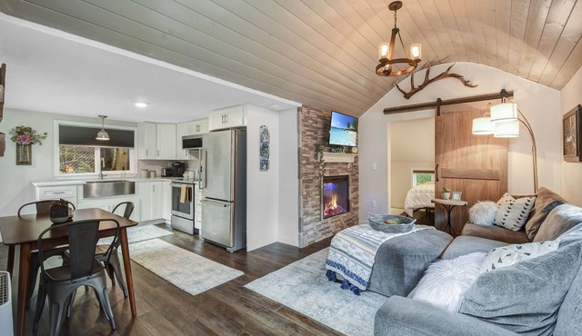 Tiny cabin nestled in the woods in North Bend