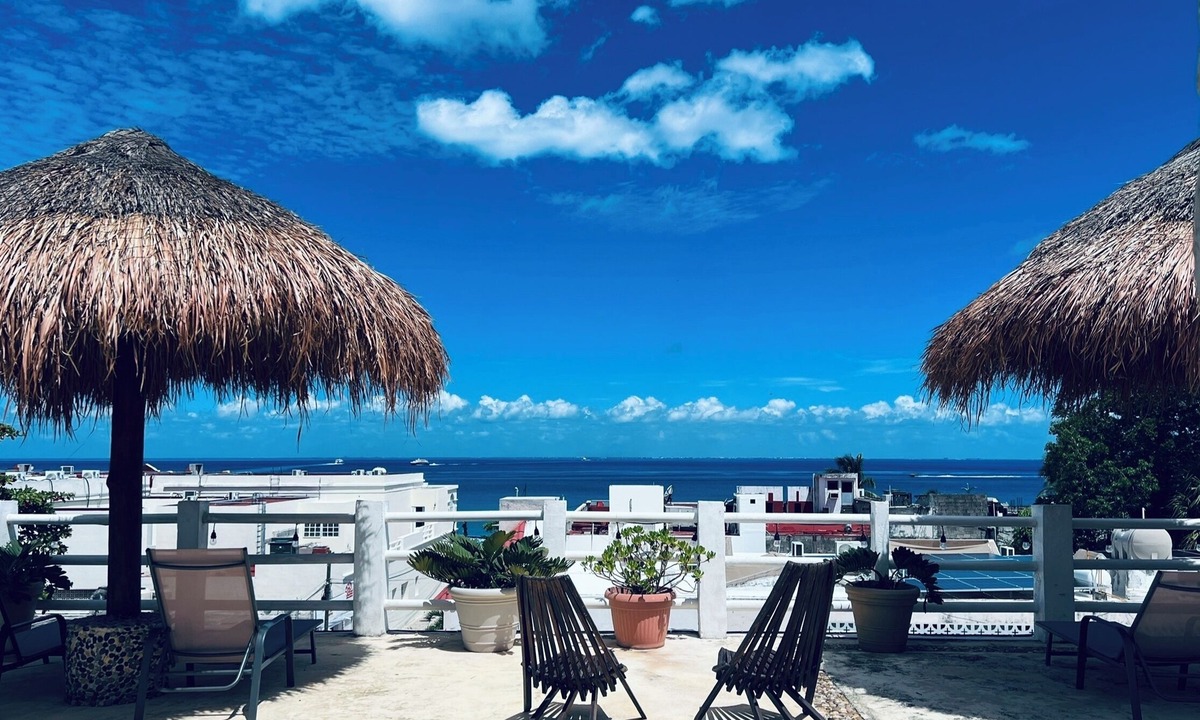 Colonia Centro Apartment | Stunning Rooftop Villa with Breathtaking Caribbean Views & Large Private Terrace