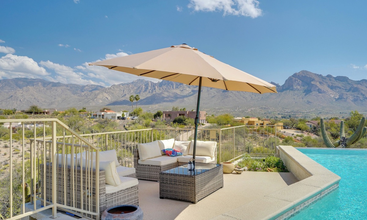 Monte Del Oro House | Near Trails: Luxe Mountain-View Retreat in Tucson!
