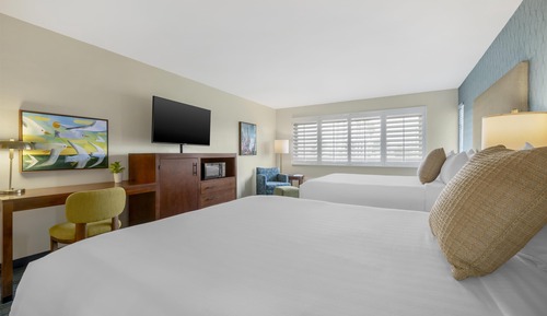 Standard Room, 2 Queen Beds, Non Smoking, Refrigerator & Microwave