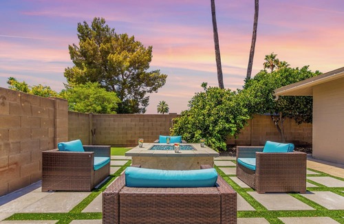 South Scottsdale Cottage | Blue Tides Getaway - Private Pool & Fire Pit