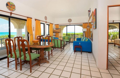 Playacar Fase I Condo | True Endcap Oceanfront Xaman Ha! 7022