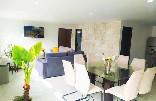 Puebla Apartment | Moderno Departamento en Cholula, Puebla. Ideal Para Familias o Para Trabajo