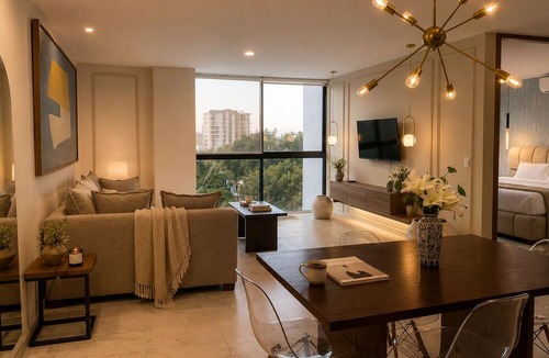 Providencia Apartment | Stylish Sky Suite/Daily Clean