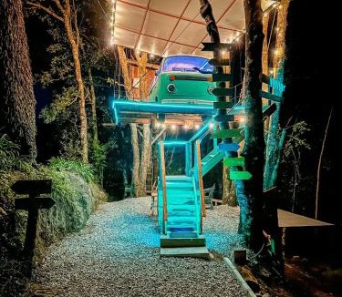 Mineral del Chico Apartment | Biciting Combi Love Glamping with Jacuzzi and Views