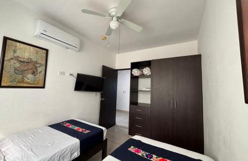 Puerto Juarez Villa | CasaMEXH Lunamar - Ideal para familias, vacaciones o homeoffice cerca 5a Av, Xcaret, Playa