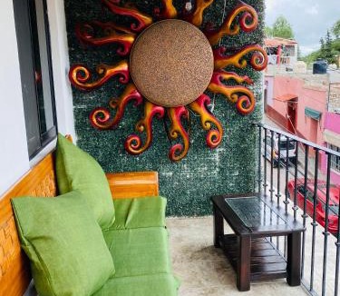 Bernal Apartment | Sol de Peña Apartment with balcony and downtown view