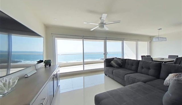 Modern Ocean View Condo with Private Beach