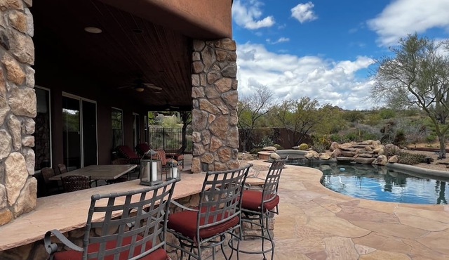 Desert living with gourmet kitchen, pool, spa, and separate casita!