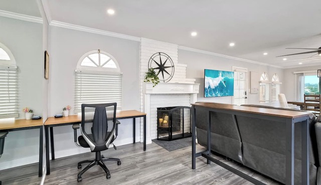 Steps to Beach! 2BR Dog-Friendly Home w/Fire Pit, BBQ & Gated Entry